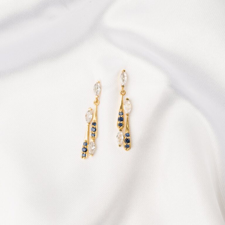 Theodora Byzantine Sapphire Earrings